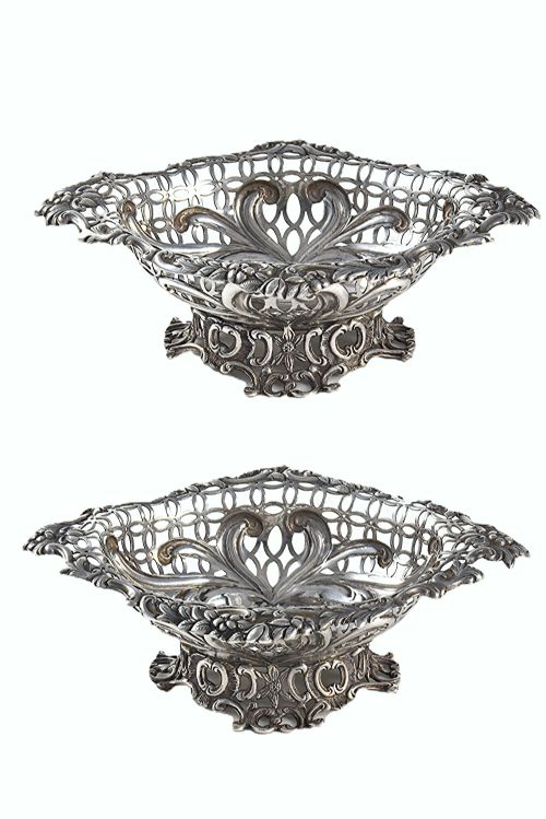 VICTORIAN SILVER BONBON DISH 1892 - ADDITIONAL PHOTO 2