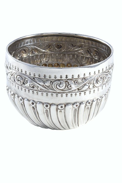 fig 1. Victorian Silver Sugar Bowl 1886