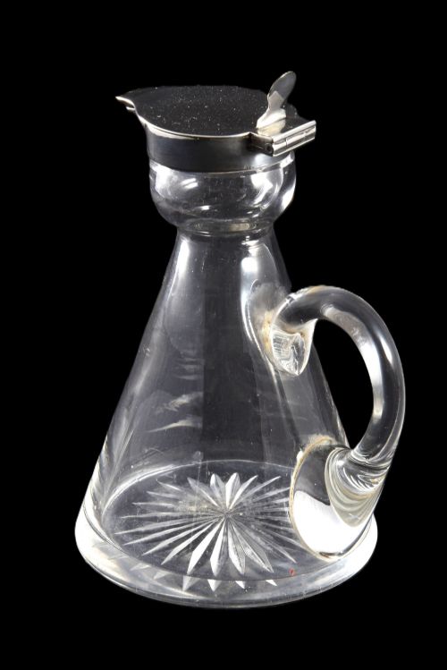 ANTIQUE SILVER MOUNTED WHISKY NOGGIN 1907 - ADDITIONAL PHOTO 1