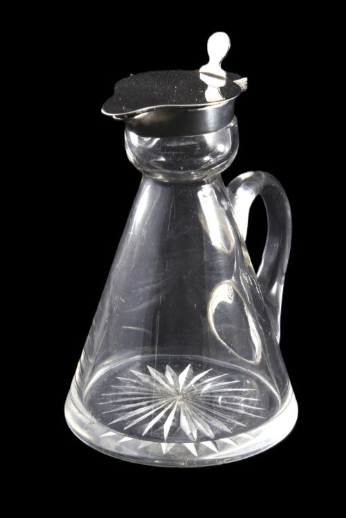 ANTIQUE SILVER MOUNTED WHISKY NOGGIN 1907 - ADDITIONAL PHOTO 2