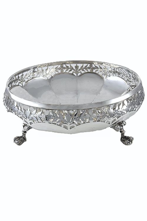 LARGE ANTIQUE SILVER CENTREPIECE BOWL 1923 - ADDITIONAL PHOTO 1