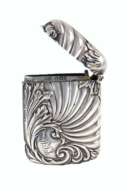 EDWARDIAN SILVER VESTA CASE 1909 - ADDITIONAL PHOTO 3