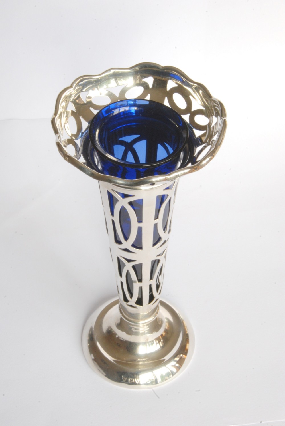 Edwardian Solid Silver Posy Vase 1906