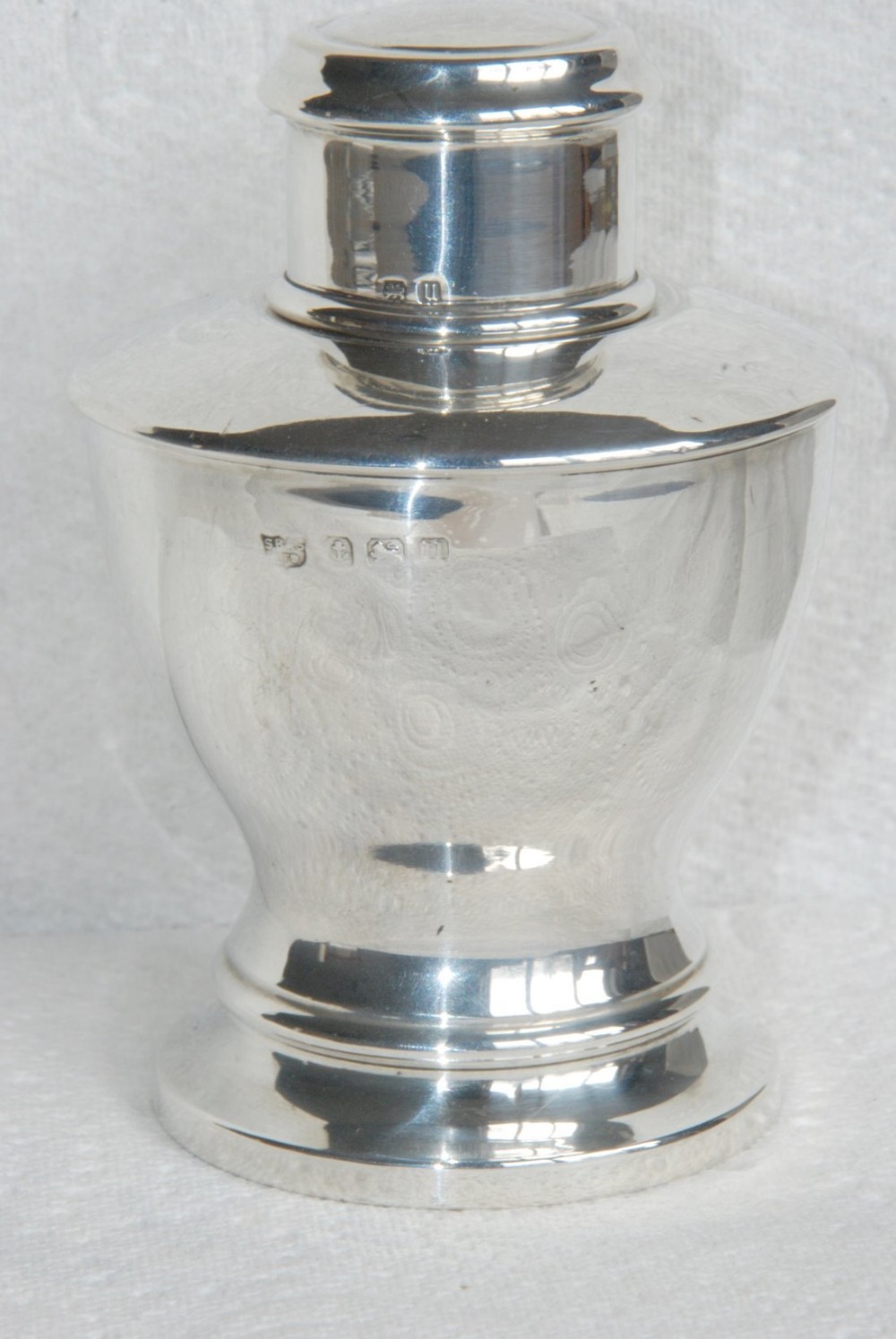 Solid Silver Tea Caddy 1919