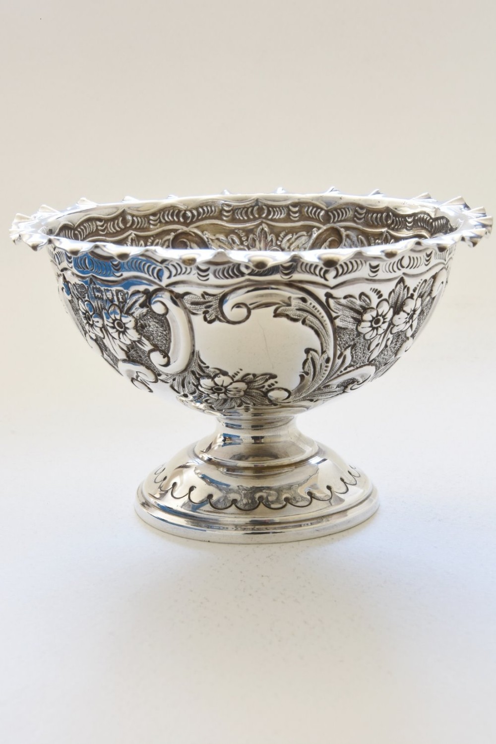 Victorian Silver Pedestal Bowl 1901
