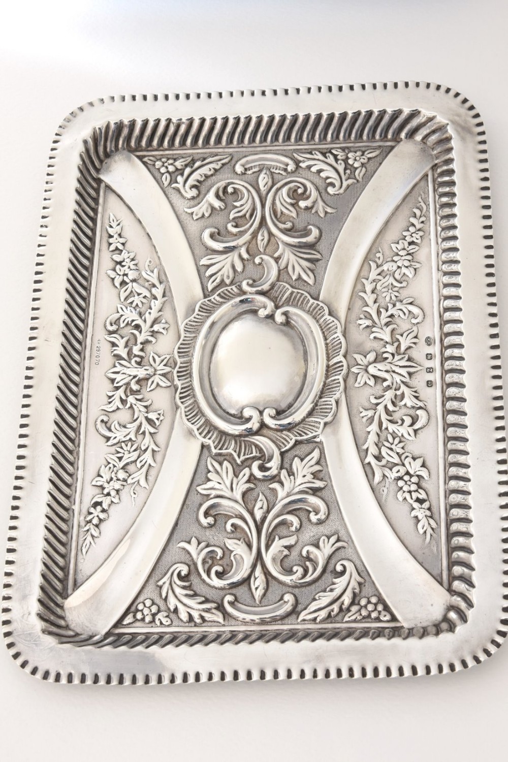 Solid Silver Victorian Dressing Table Tray 1899