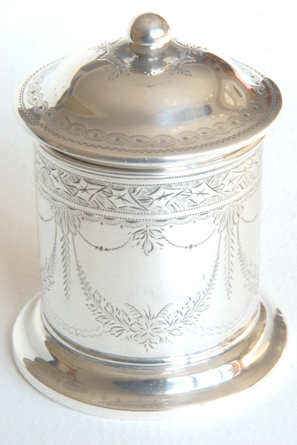 Solid Silver Trinket Box or Pot 1895