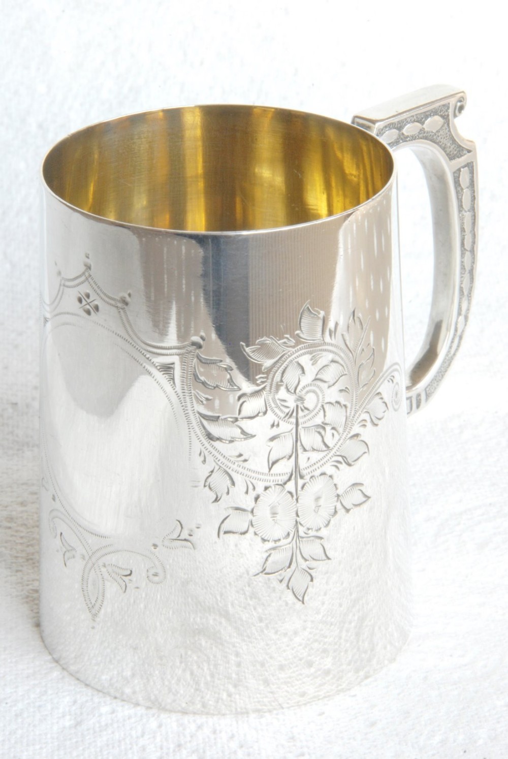 Victorian Scottish Silver Christening Tankard 1889