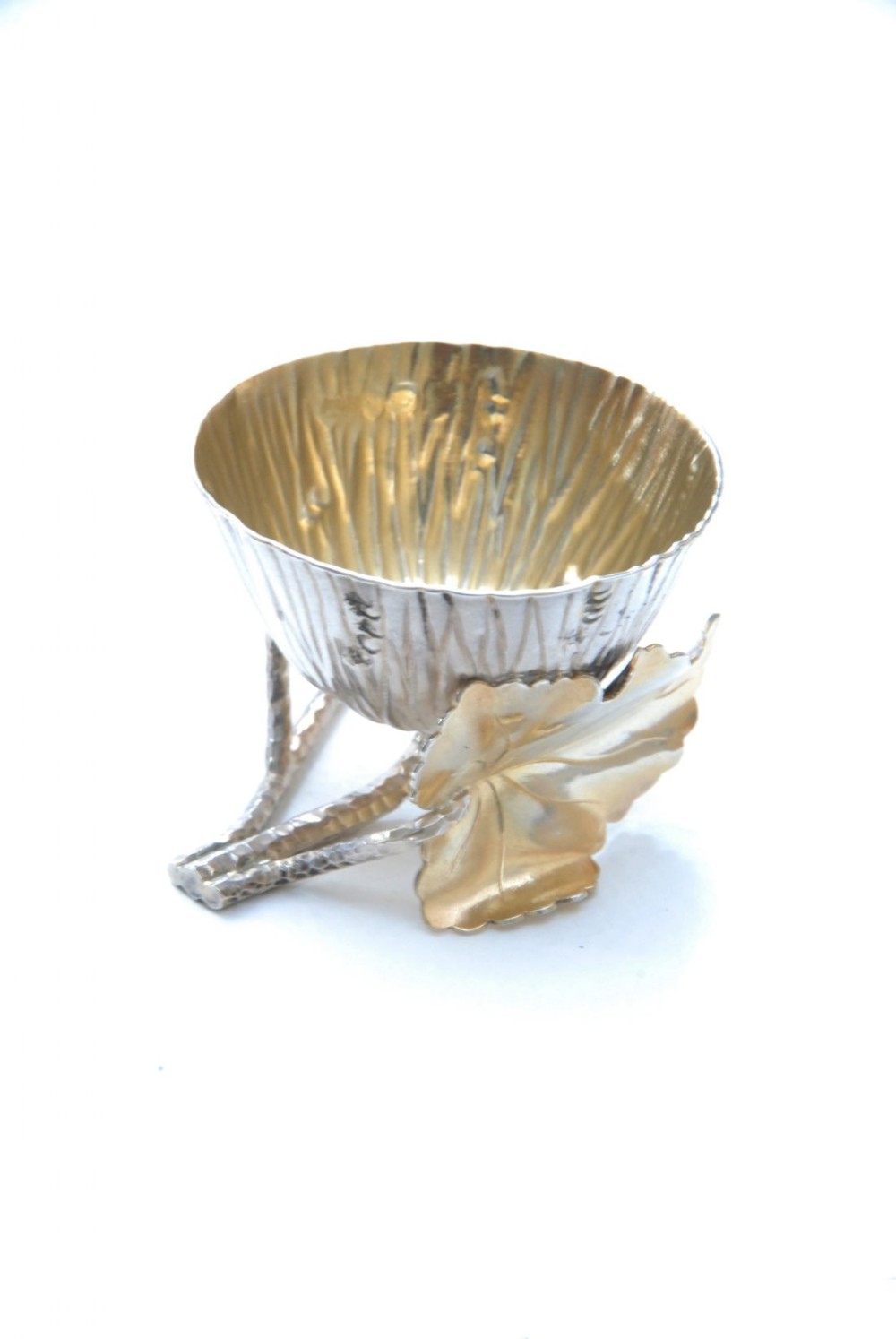 Rare Victorian 'Acorn' Silver Egg Cup 1886