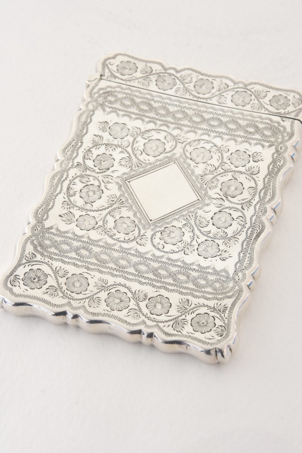 Solid Silver Victorian Card Case 1894 - George Unite