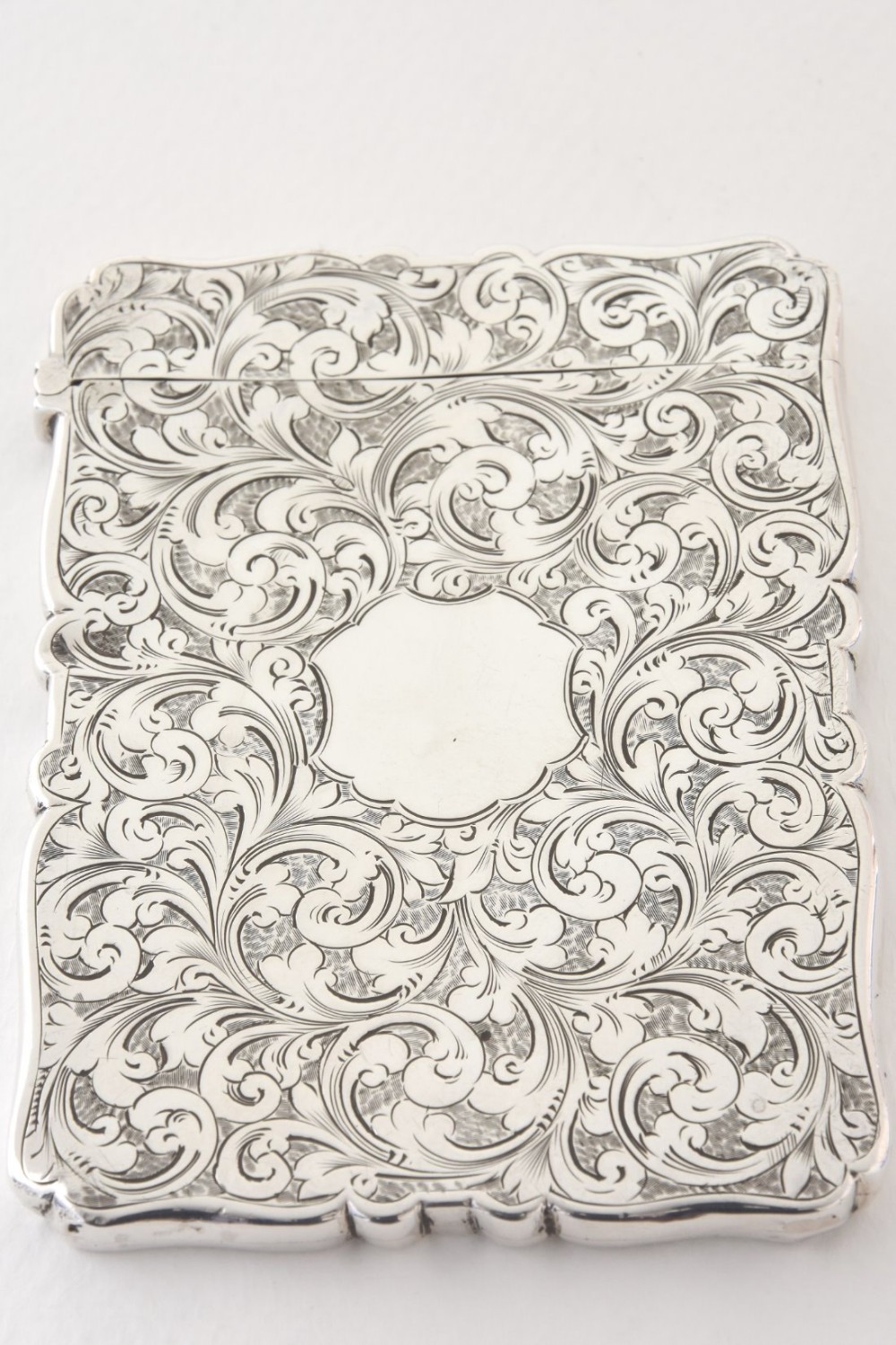 Solid Silver Victorian Card Case 1891