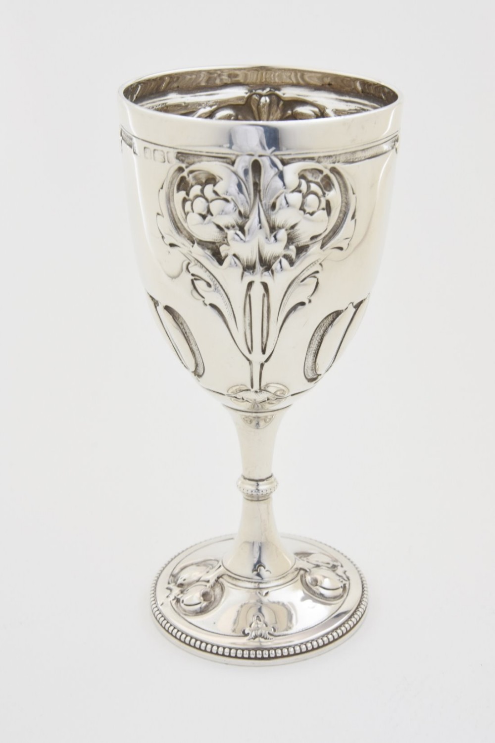  Solid Silver Art Nouveau Goblet 1901
