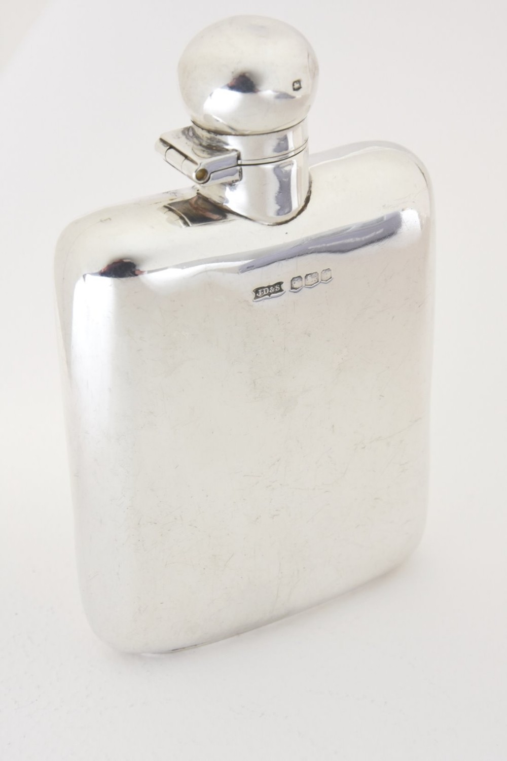 Solid Silver Hip Flask 1923 - James Dixon & Sons