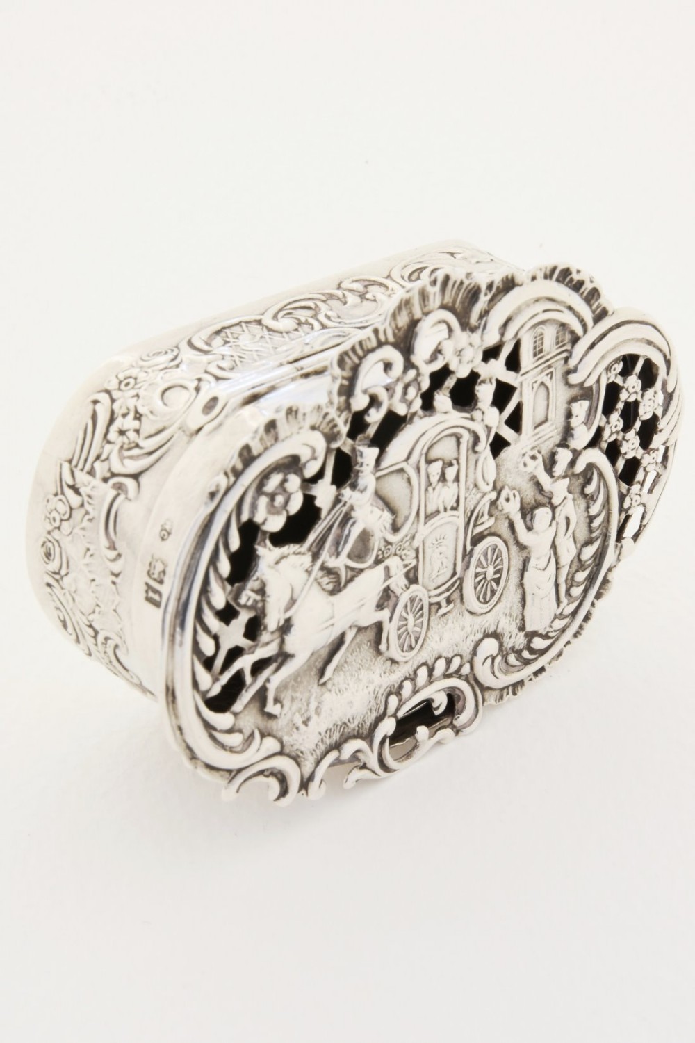 Solid Silver Potpourri Box by William Comyns 1906