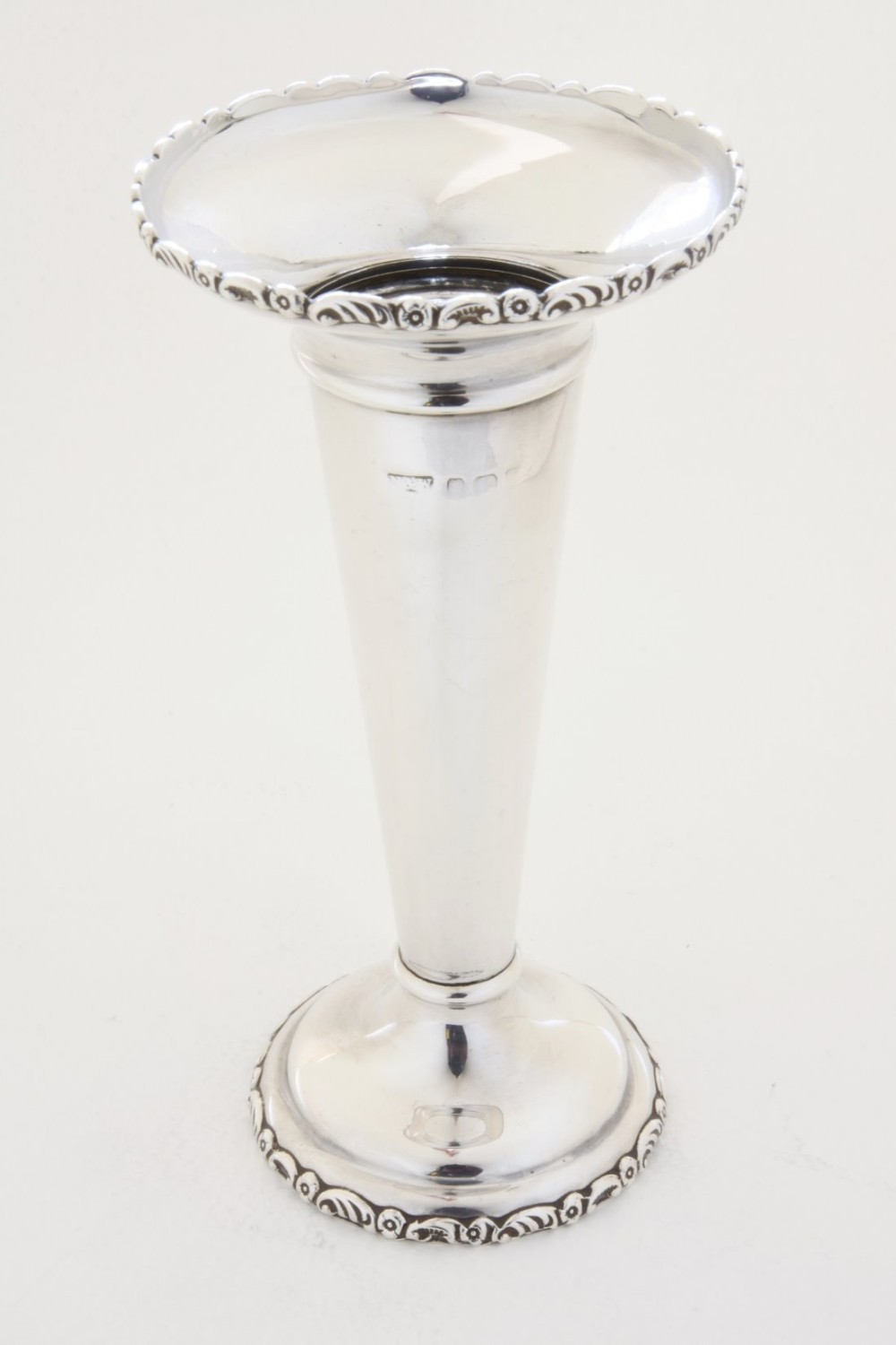 Art Nouveau Silver Trumpet Vase 1908