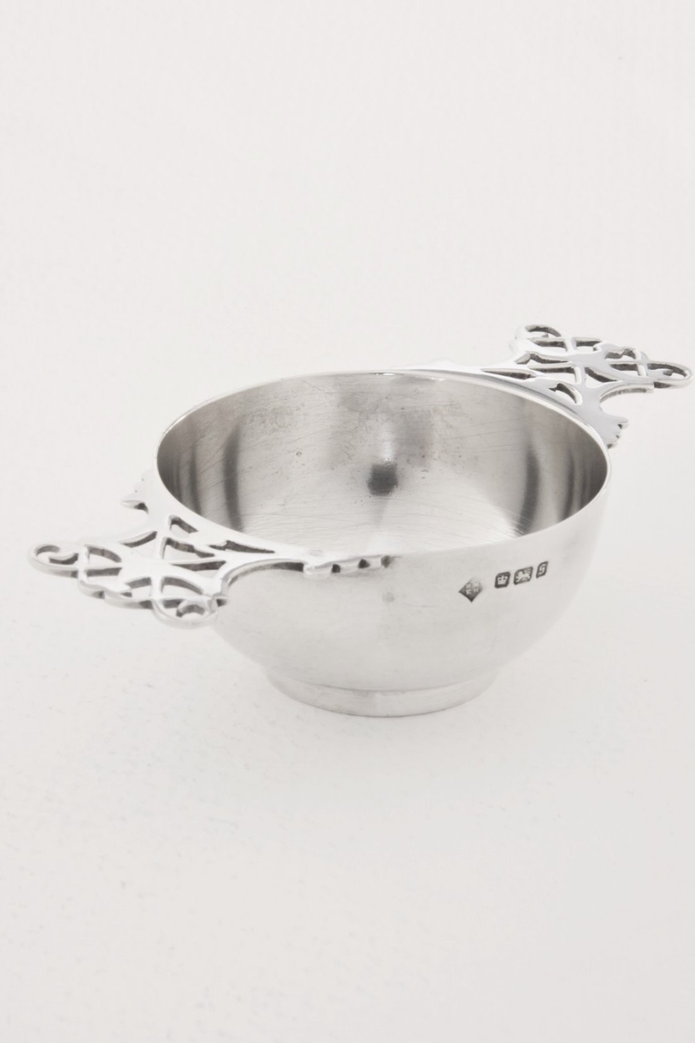 Solid Silver Edwardian Quaich 1910