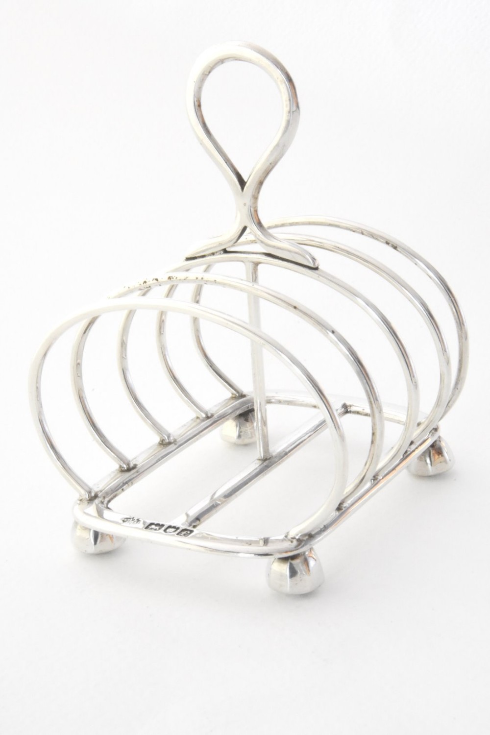 Solid Silver Four Slice Toast Rack 1901
