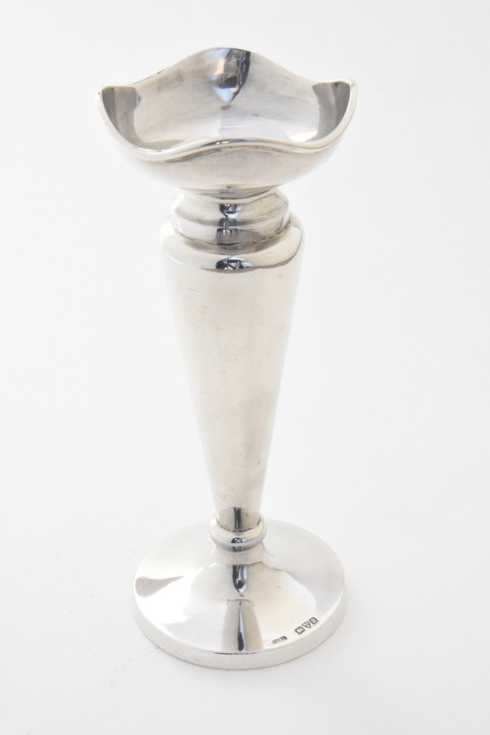 Solid Silver Trumpet Vase 1916