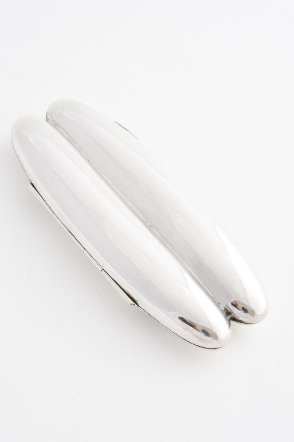 Solid Silver Double Cigar Case 1912