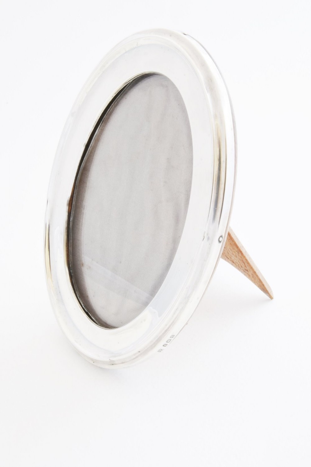 Oval Silver Oak Backed Photo Frame 1915