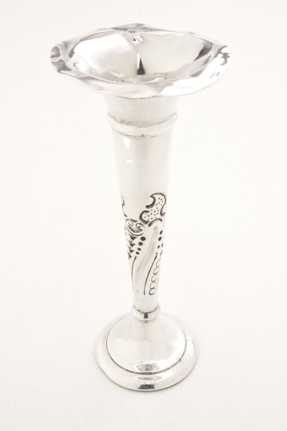 Silver Art Nouveau Vase - Chester 1918