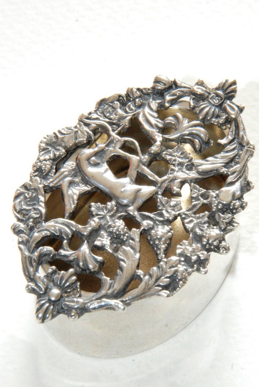 Edwardian Solid Silver Potpourri Box 1911