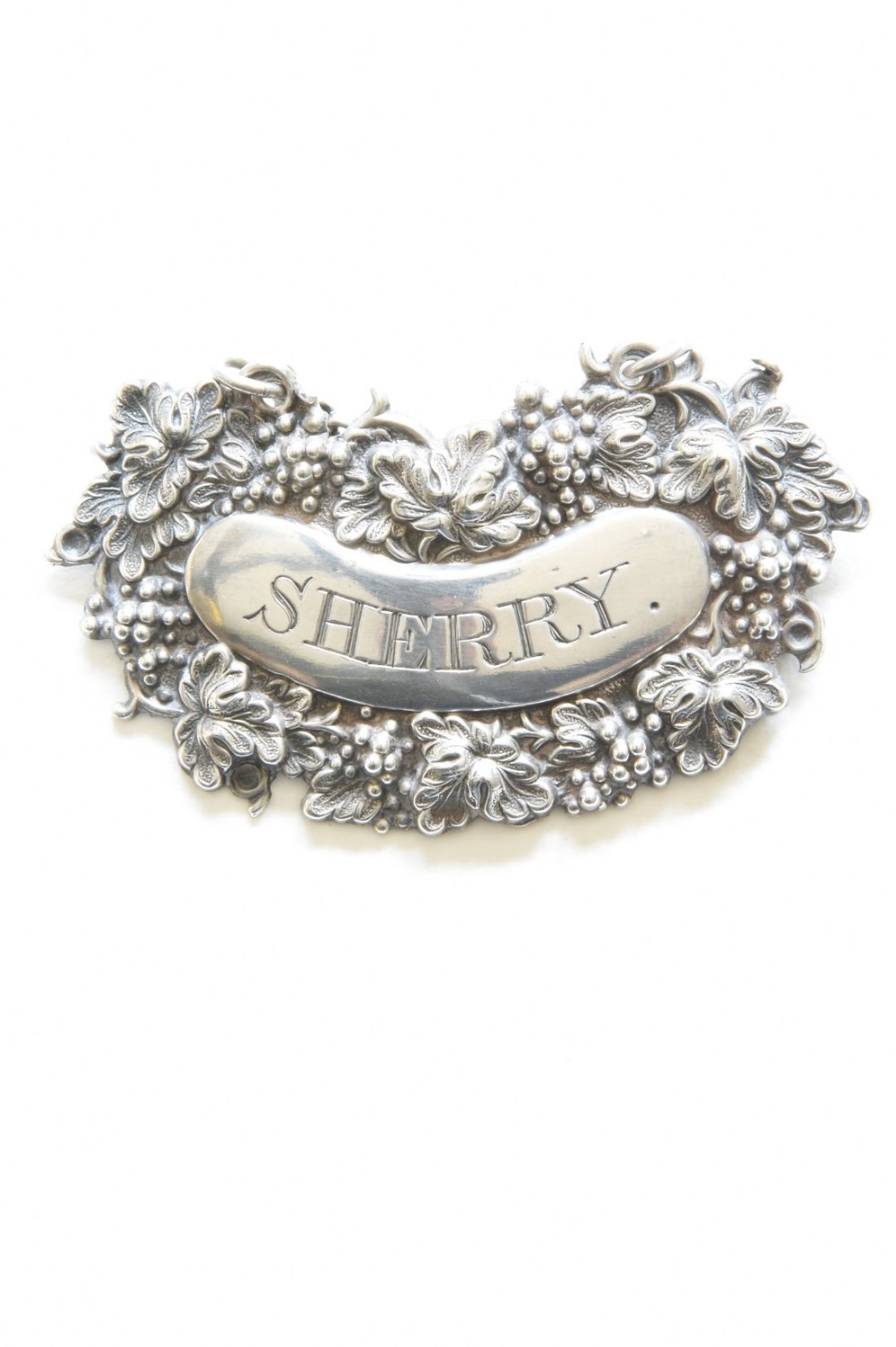 George IV Solid Silver Decanter Label for Sherry 1828