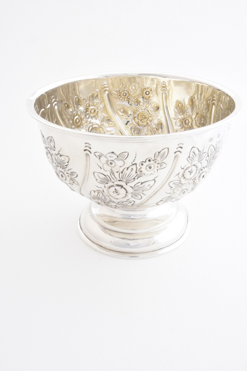 Edwardian Solid Silver Rose Bowl 1904