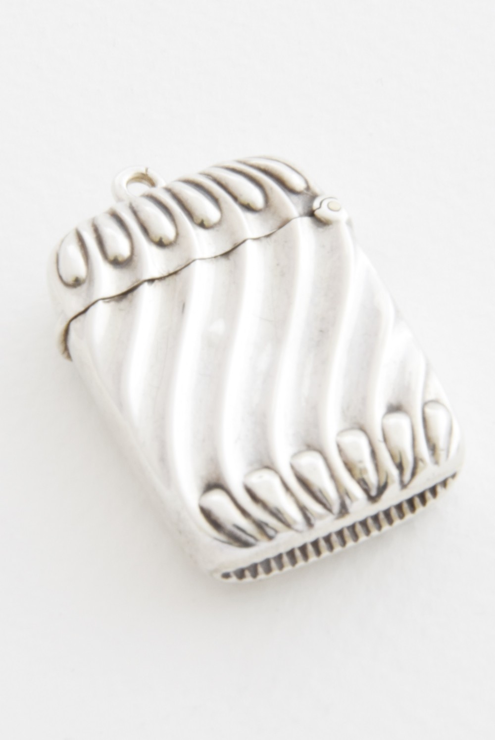 Victorian Solid Silver Vesta Case 1894
