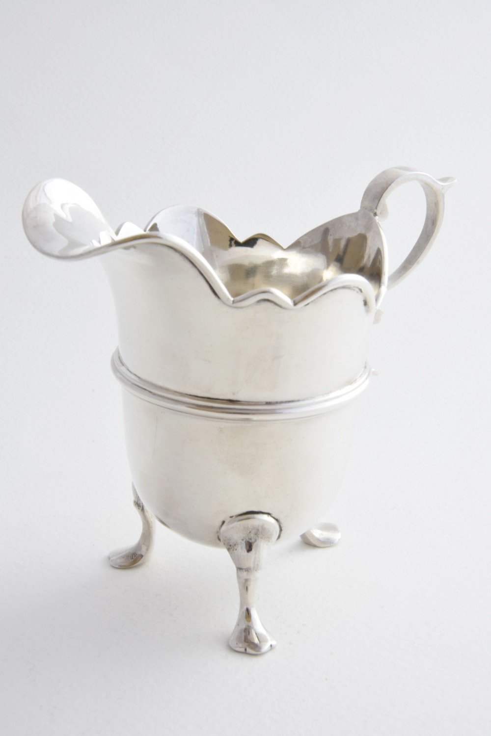 Edwardian Solid Silver Cream Jug 1908