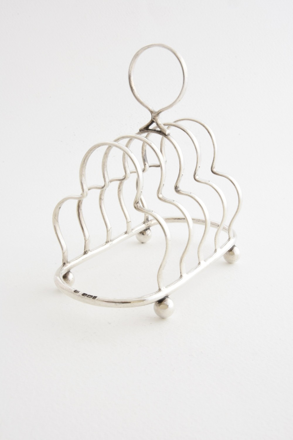 Solid Silver Four Slice Toast Rack 1917