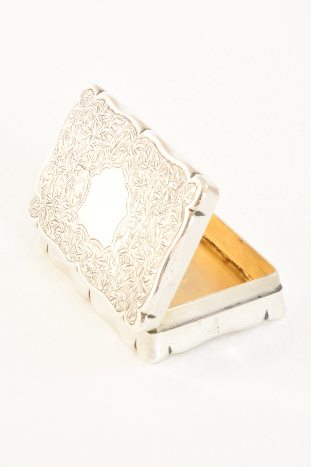 Edwardian Solid Silver Snuff Box 1903