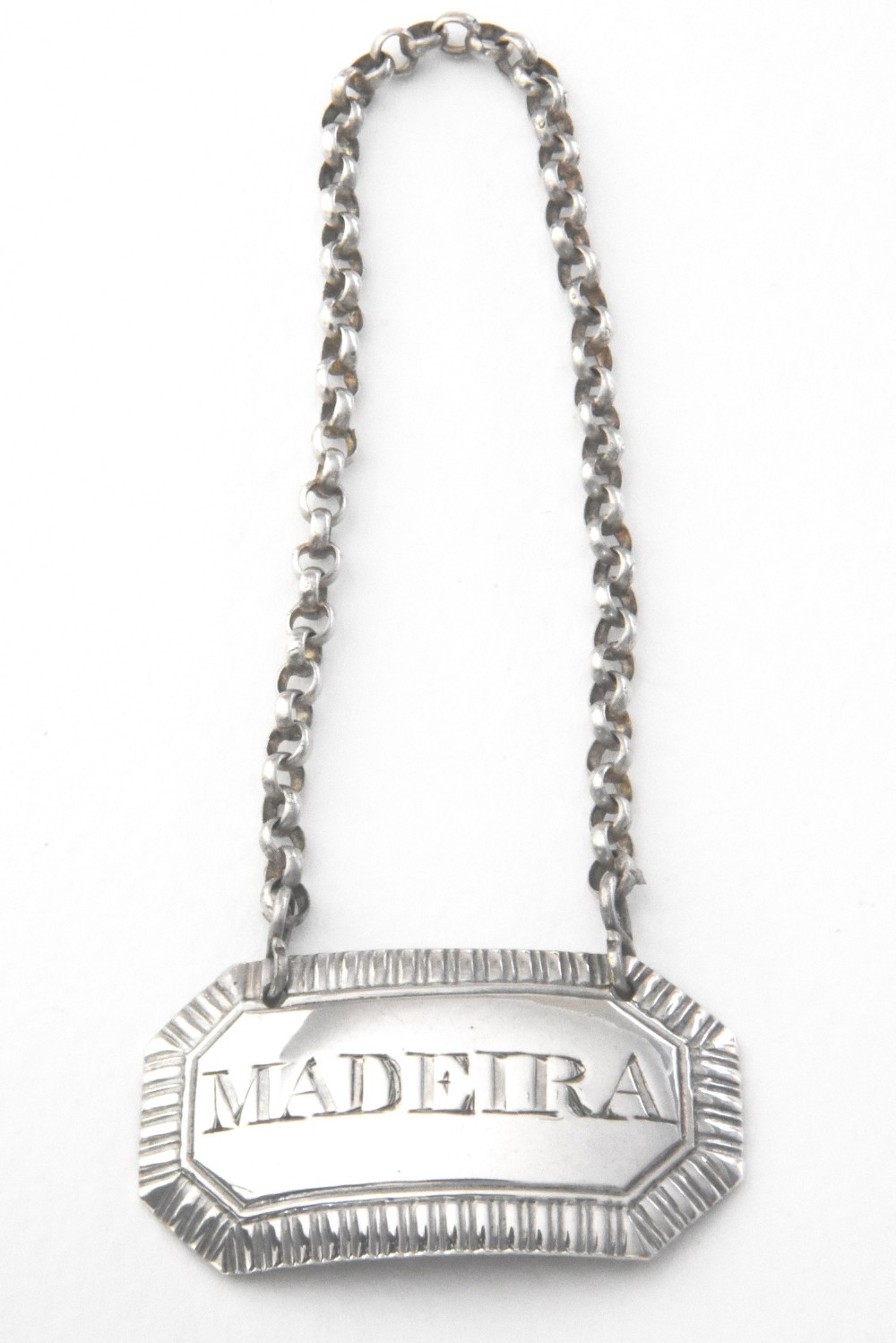 George III Solid Silver Decanter Label (Madeira) – 1817