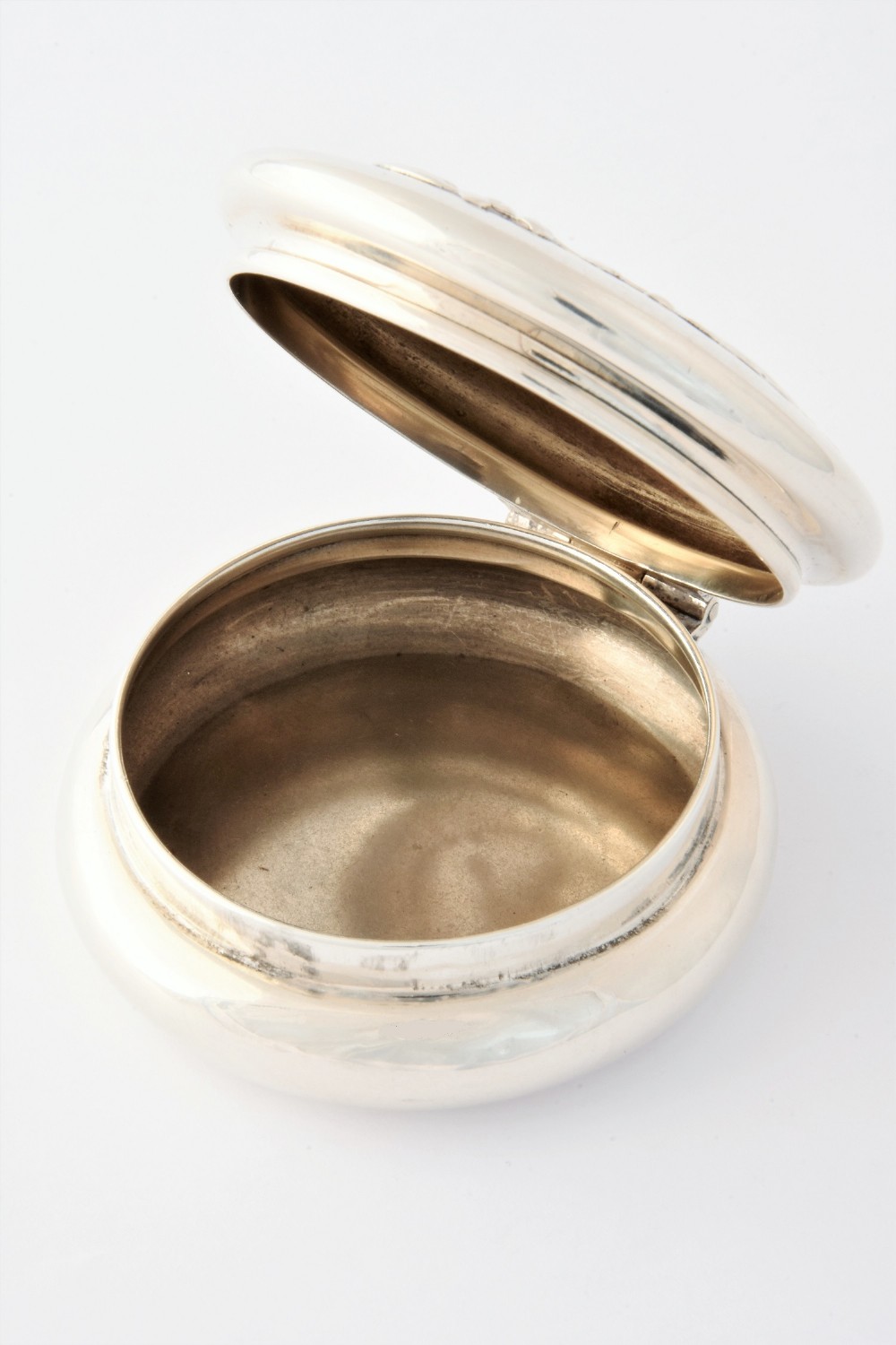 Rare Edwardian Antique Silver Snuff Box 1904
