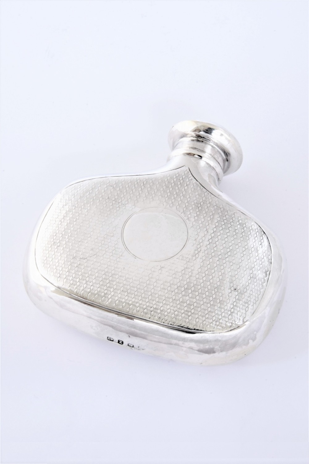 Rare Victorian Antique Silver Hip Flask 1899