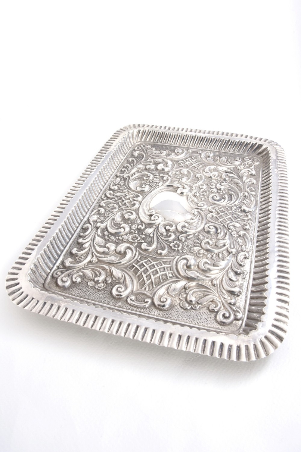 Edwardian Sterling Silver Dressing Table Tray 1905