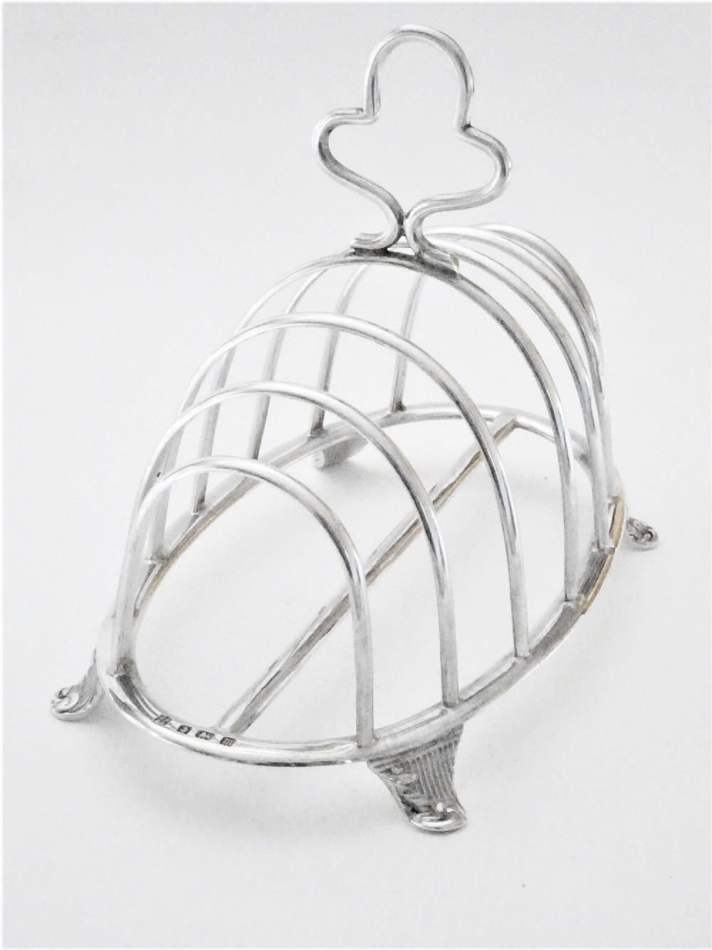 Antique Silver Toast Rack - Six Slice -1911