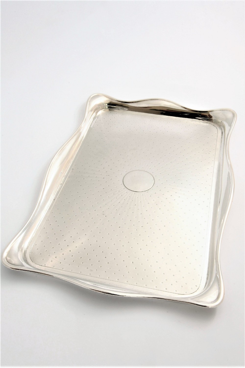 Large Antique Silver Tray 1920