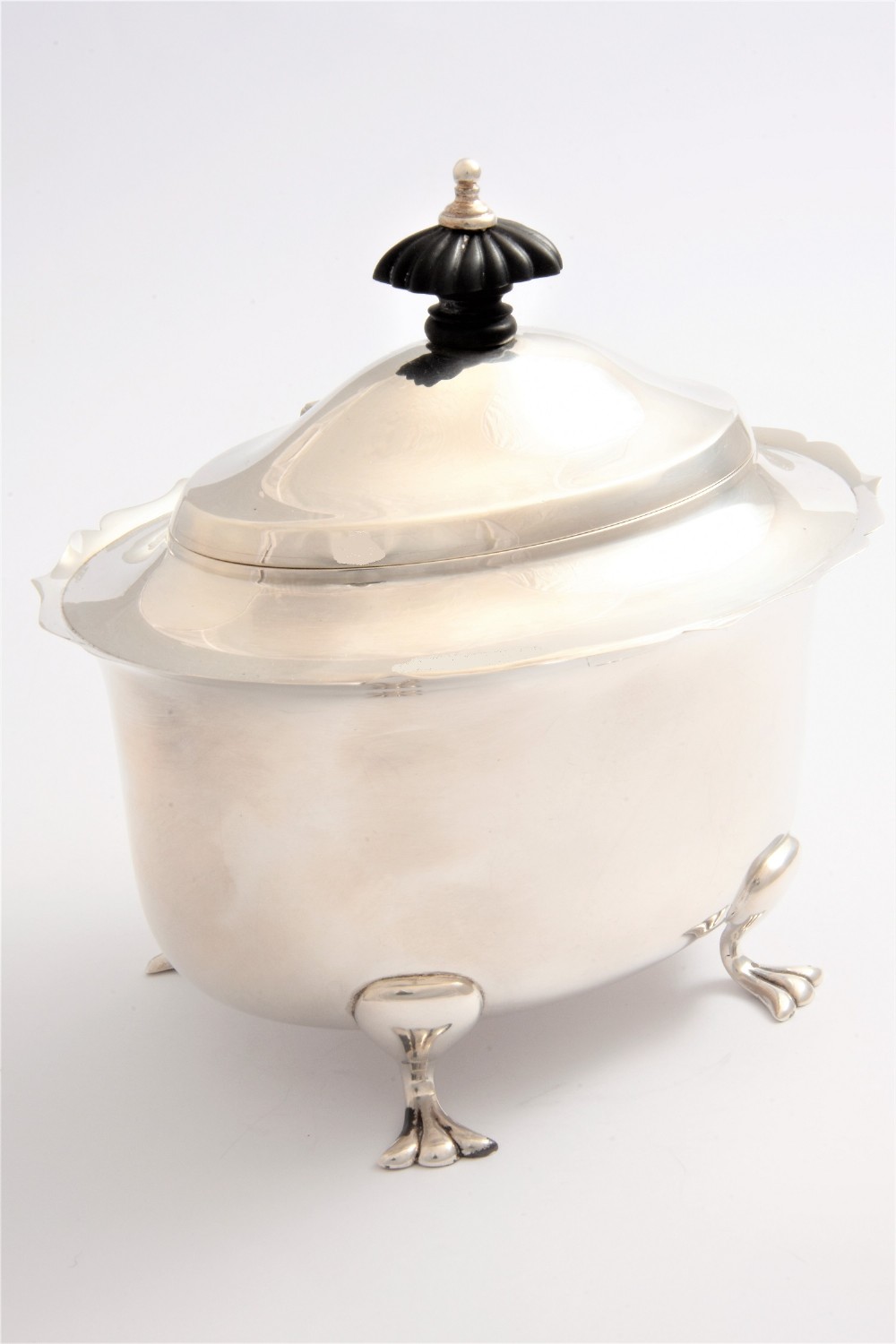Antique Silver Tea Caddy 1916