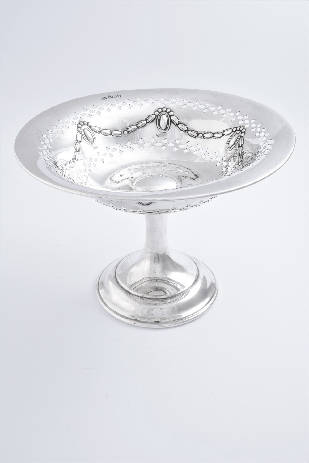 Edwardian Antique Silver Tazza 1909
