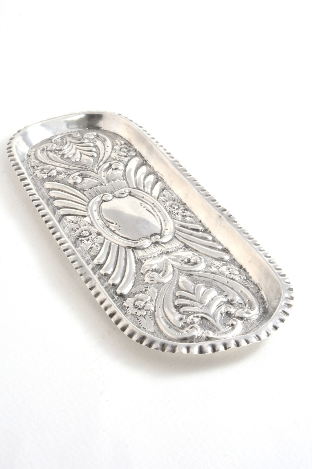 Victorian Antique Silver Pen Tray - Chester 1901