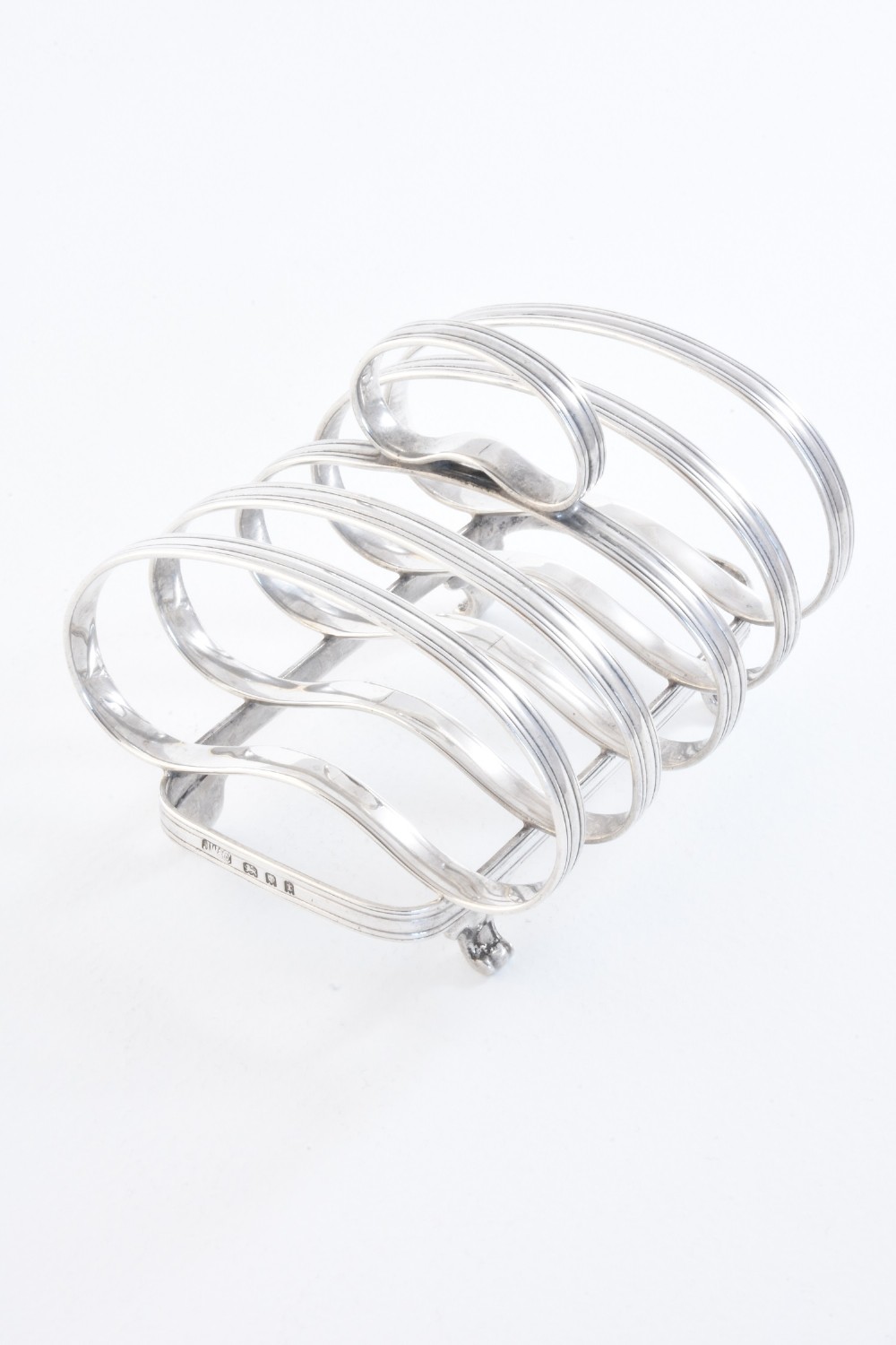 Sterling Silver Four Slice Toast Rack 1934