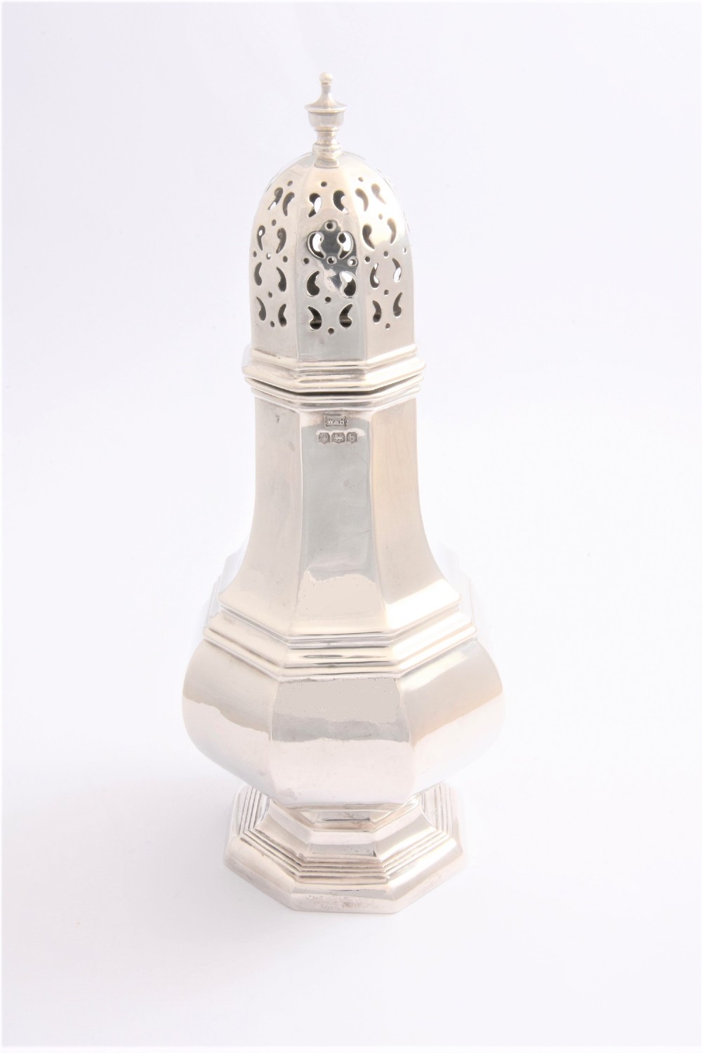Large Antique Silver Sugar Shaker – 1919