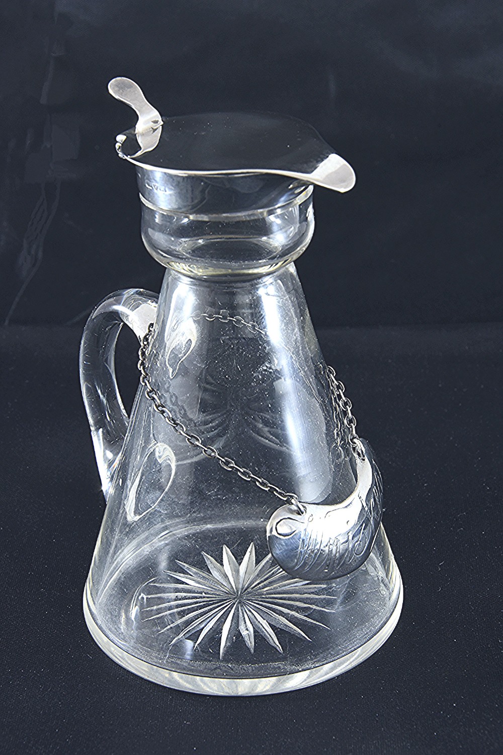 Silver Mounted Whisky Noggin with Silver Label – Chester 1912