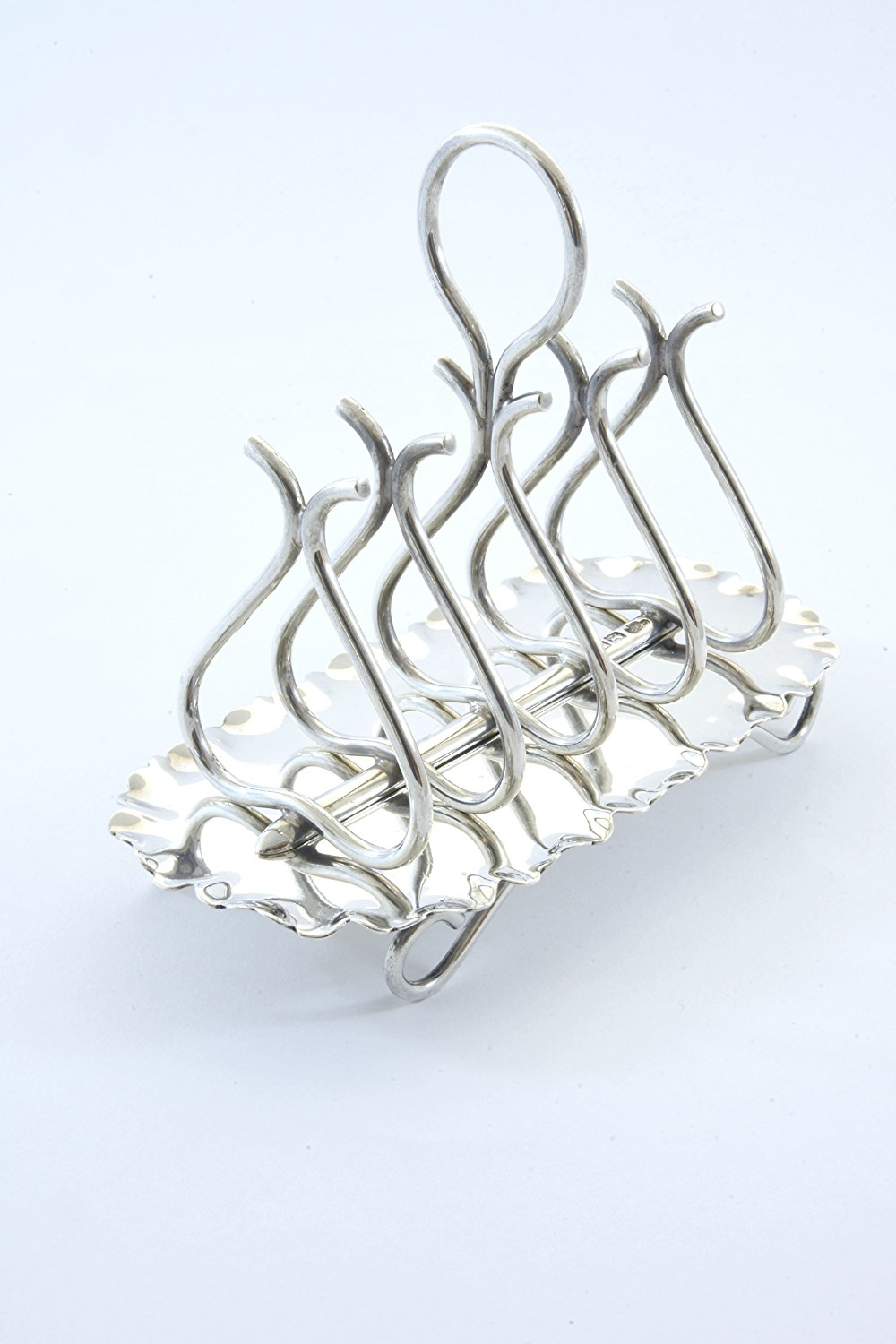 Rare Edwardian Silver Toast Rack (4 Slice) 1902