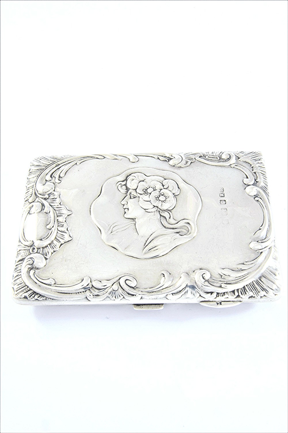 Art Nouveau Antique Silver Aide Memoire 1902