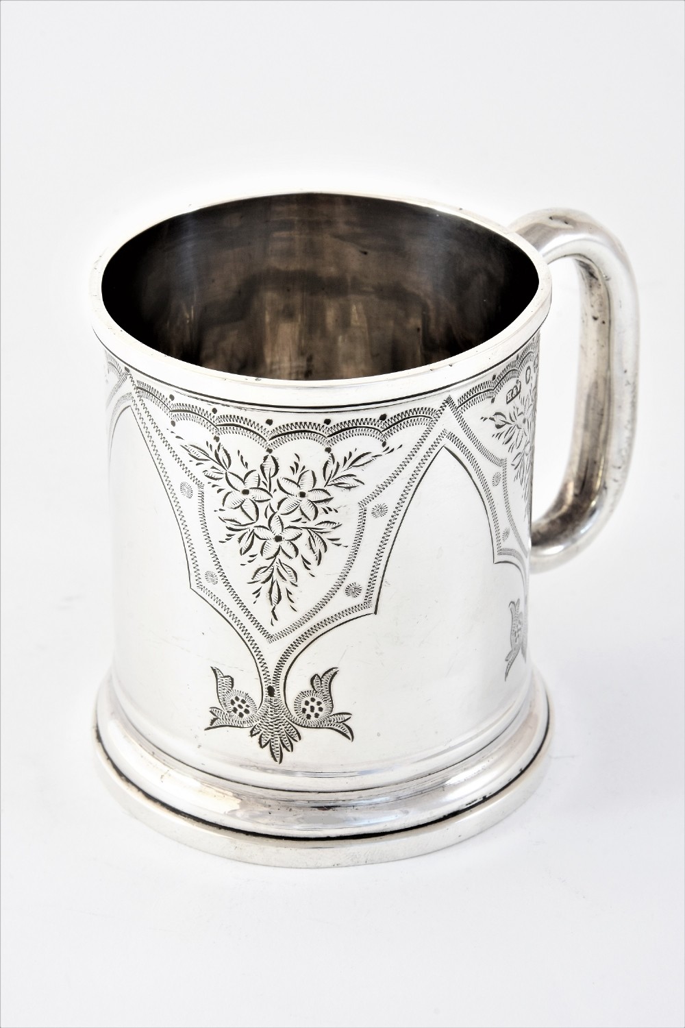 Victorian Antique Silver Christening Tankard 1878