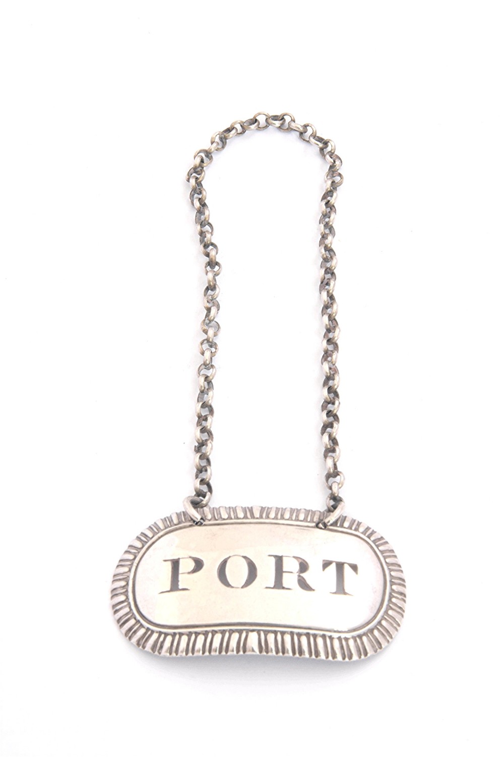 George III Antique Silver Decanter Label (Port) 1809