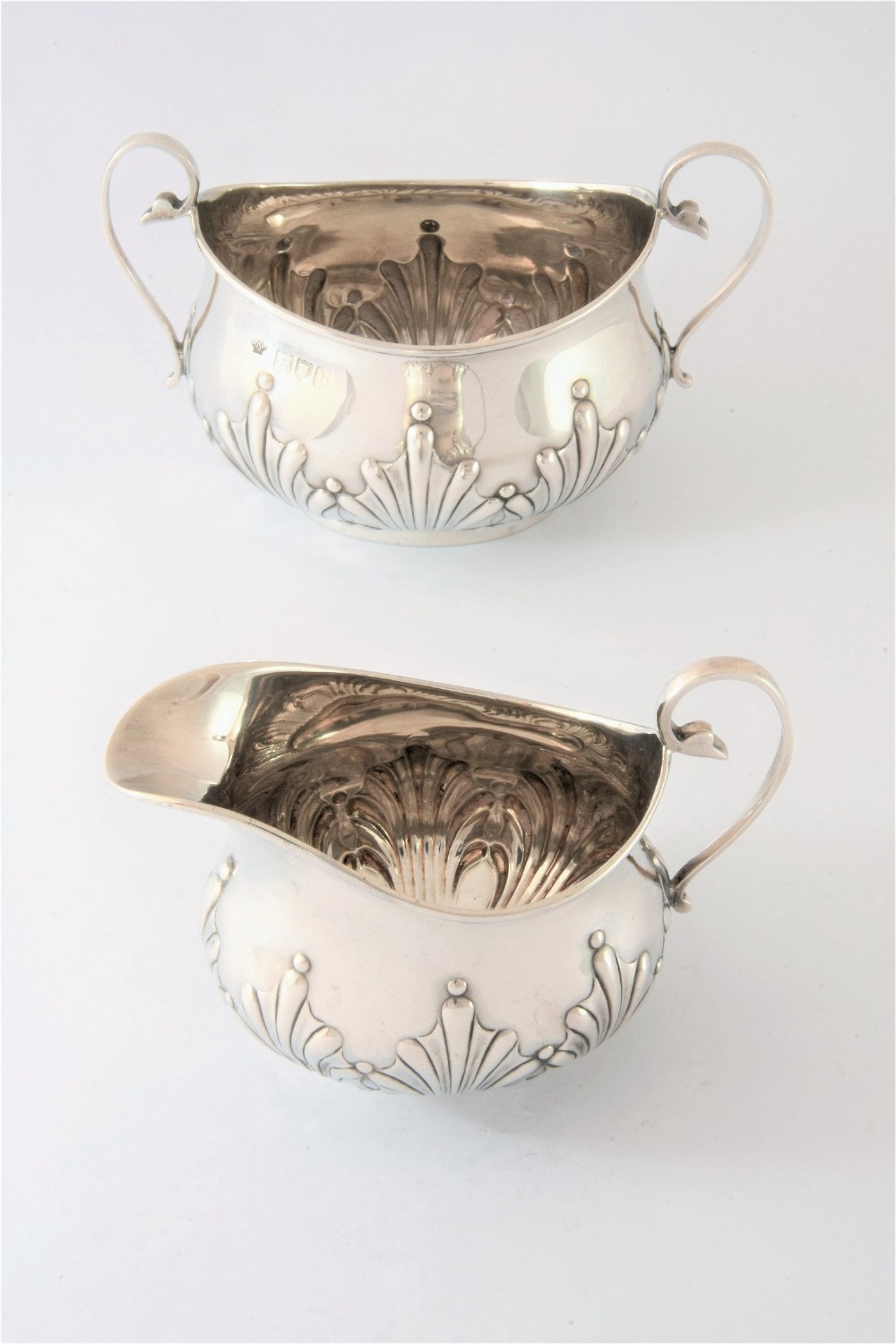 Victorian Antique Silver Jug & Sugar Bowl 1897
