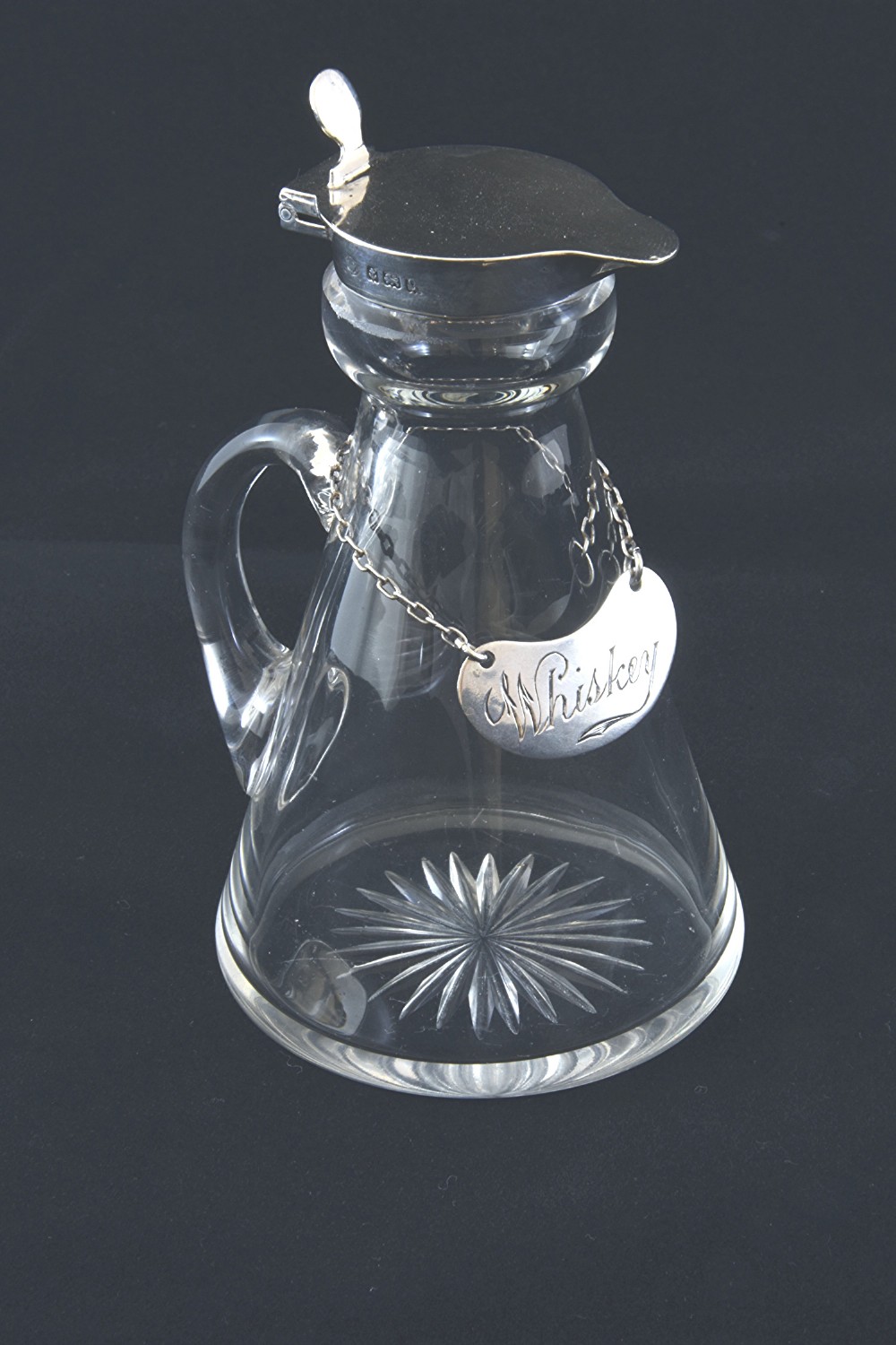 Silver Mounted Whisky Noggin with Silver Label 1911